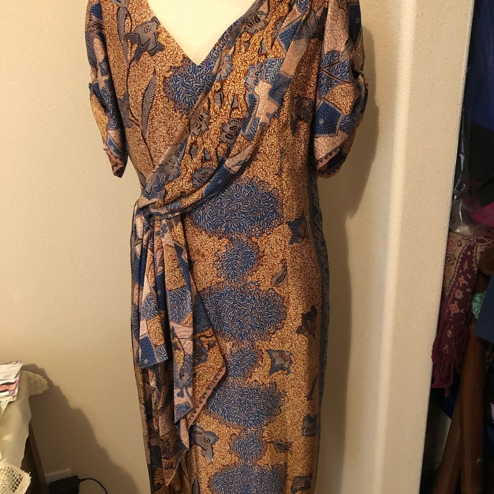 Pure Silk Dress with matching Stole.